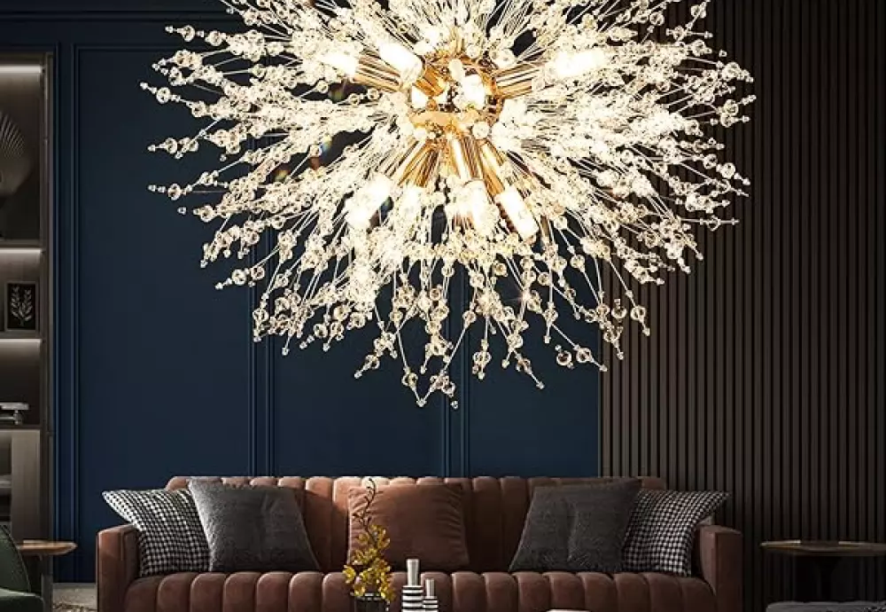 gold chandelier with crystals