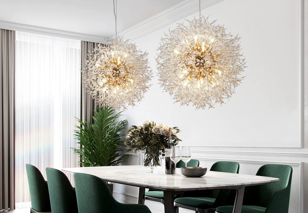 clear glass globe chandelier