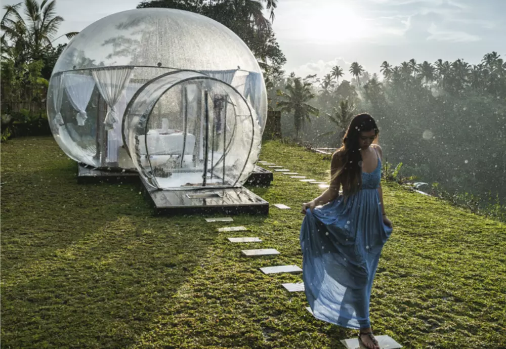 transparent crystal tents